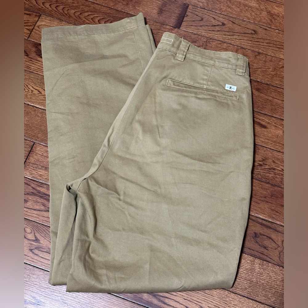 Knickerbocker heavyweight double plated Tan Chino Khakis relaxed fit